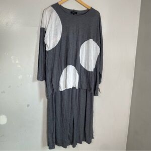 Comfy USA Gray Top and Pants Set Size‎ Medium